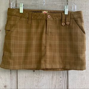 Rusty Plaid Mini Skirt - Junior’s Size 5